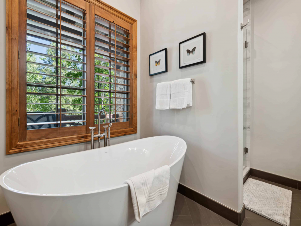 Ski in via Bedstraw and shuttle out Bachelors Gulch Residence